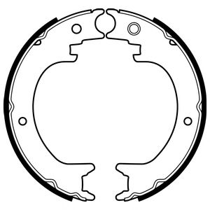 Тормозные колодки ручника DELPHI LS2082