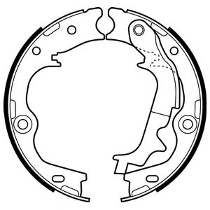 Тормозные колодки ручника DELPHI LS2083