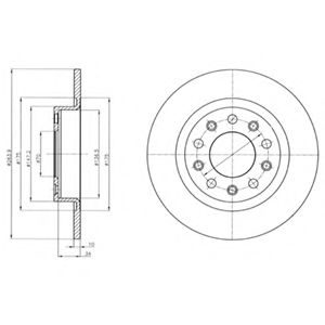 Тормозной диск DELPHI BG4315