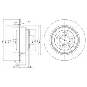 Тормозной диск DELPHI BG2826C