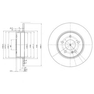 Гальмівний диск DELPHI BG3239C