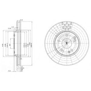 Тормозной диск DELPHI BG3396C