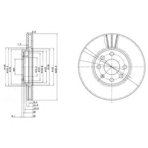 Гальмівний диск DELPHI BG3404C