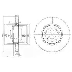 Гальмівний диск DELPHI BG3513C