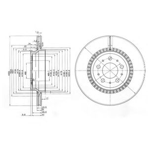 Гальмівний диск DELPHI BG3782C