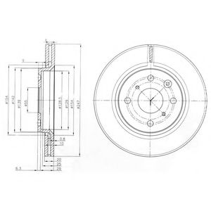 Тормозной диск DELPHI BG3976C