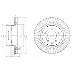 Тормозной диск DELPHI BG9006C