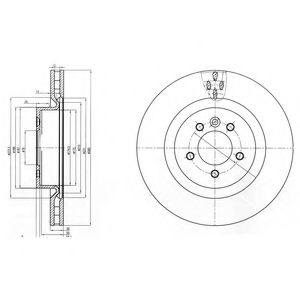 Гальмівний диск DELPHI BG9007C