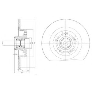Гальмівний диск DELPHI BG9115RSC