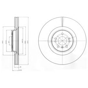 Гальмівний диск DELPHI BG9060C