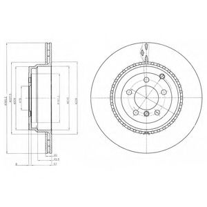 Тормозной диск DELPHI BG9080C