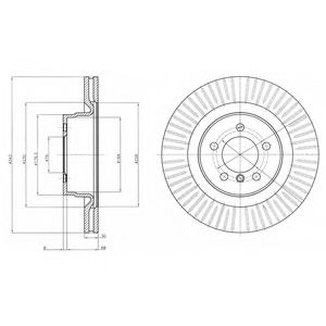 Гальмівний диск DELPHI BG9081C