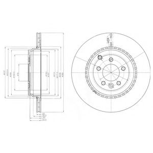 Тормозной диск DELPHI BG9082C