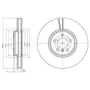 Гальмівний диск DELPHI BG9092C