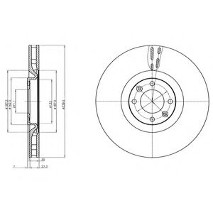 Гальмівний диск DELPHI BG9107C