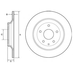 Тормозной диск DELPHI BG4567C