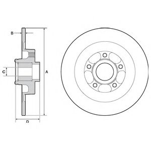 Гальмівний диск DELPHI BG9138RSC