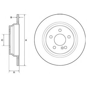 Тормозной диск DELPHI BG4686C