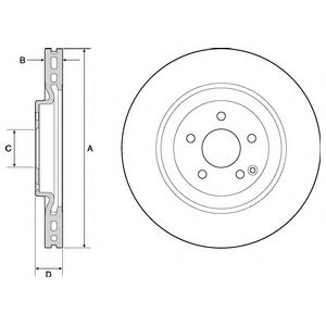 Тормозной диск DELPHI BG9144C