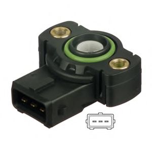 Датчик положения дроссельной заслонки, ДПДЗ DELPHI SS10562-12B1