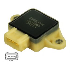 Датчик положения дроссельной заслонки, ДПДЗ DELPHI SS10993-12B1