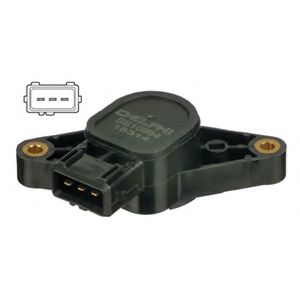 Датчик положения дроссельной заслонки, ДПДЗ DELPHI SS10994-12B1