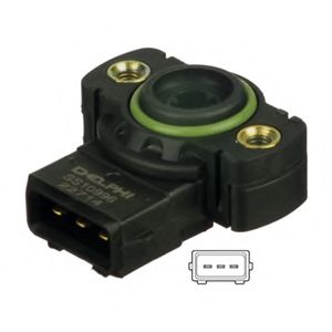 Датчик положения дроссельной заслонки, ДПДЗ DELPHI SS10996-12B1