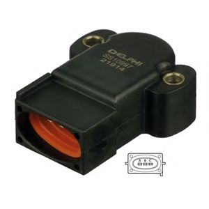 Датчик положения дроссельной заслонки, ДПДЗ DELPHI SS10997-12B1