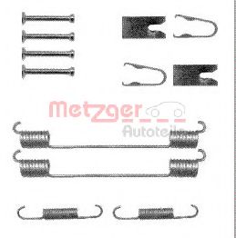 Монтажный комплект тормозных колодок METZGER 105-0883