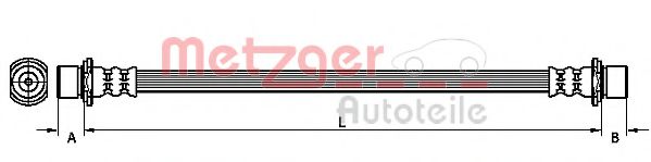 Тормозной шланг METZGER 4110056