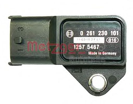 Датчик, давление наддува METZGER 0906121