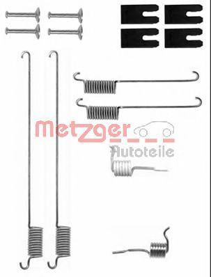 Монтажний комплект гальмівних колодок METZGER 105-0829
