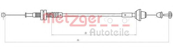 Тросик газа METZGER 11.0182 COFLE