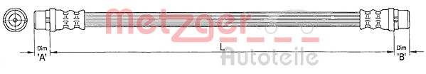 Тормозной шланг METZGER 4110364
