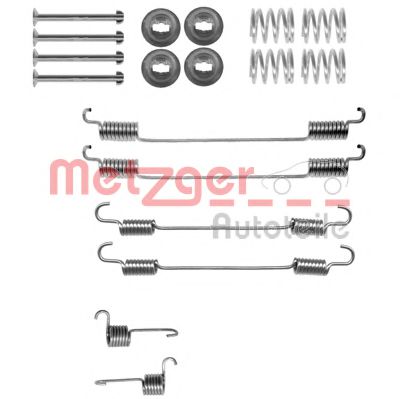 Монтажный комплект тормозных колодок METZGER 105-0021