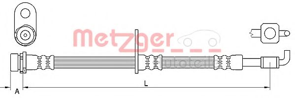 Тормозной шланг METZGER 4111331