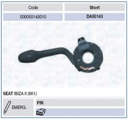 Подрулевой перемикач MAGNETI MARELLI 000050143010