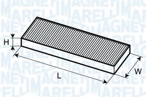 Фильтр салона MAGNETI MARELLI 350203062370