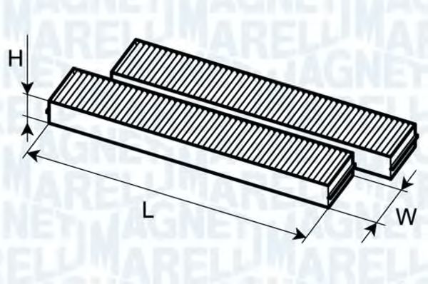 Фильтр салона MAGNETI MARELLI 350203062610