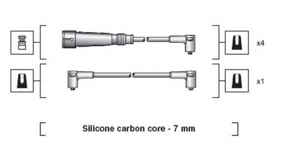 Комплект высоковольтных проводов MAGNETI MARELLI 941318111040