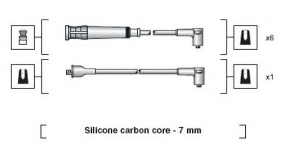 Комплект высоковольтных проводов MAGNETI MARELLI 941318111044