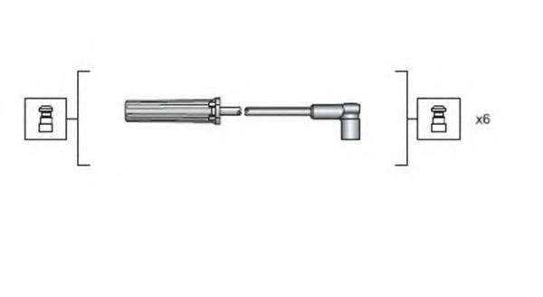 Комплект высоковольтных проводов MAGNETI MARELLI 941318111143
