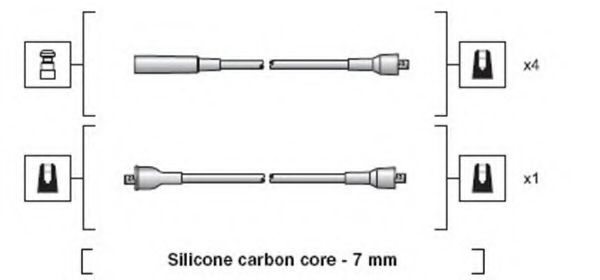 Комплект высоковольтных проводов MAGNETI MARELLI 941318111232