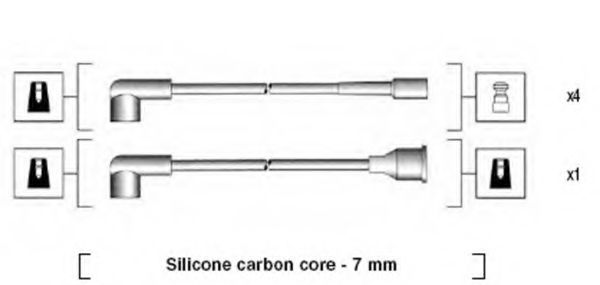 Комплект высоковольтных проводов MAGNETI MARELLI 941154010742