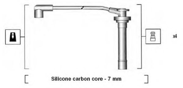 Комплект высоковольтных проводов MAGNETI MARELLI 941295120858