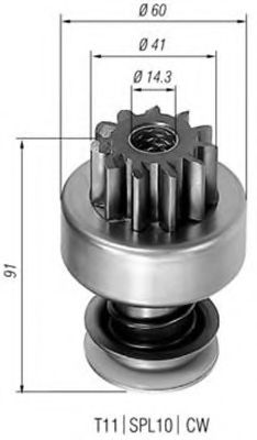 Бендикс стартера MAGNETI MARELLI 940113020108