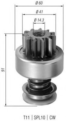 Бендикс стартера MAGNETI MARELLI 940113020233