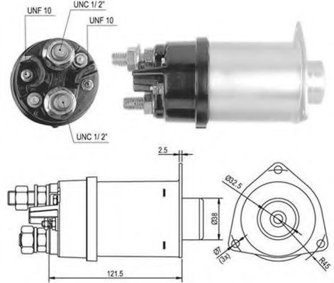 Втягивающее реле MAGNETI MARELLI 940113050036