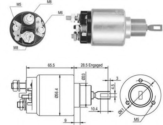 Втягивающее реле MAGNETI MARELLI 940113050048