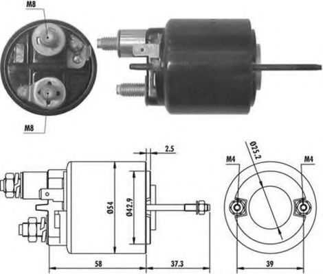 Втягивающее реле MAGNETI MARELLI 940113050062